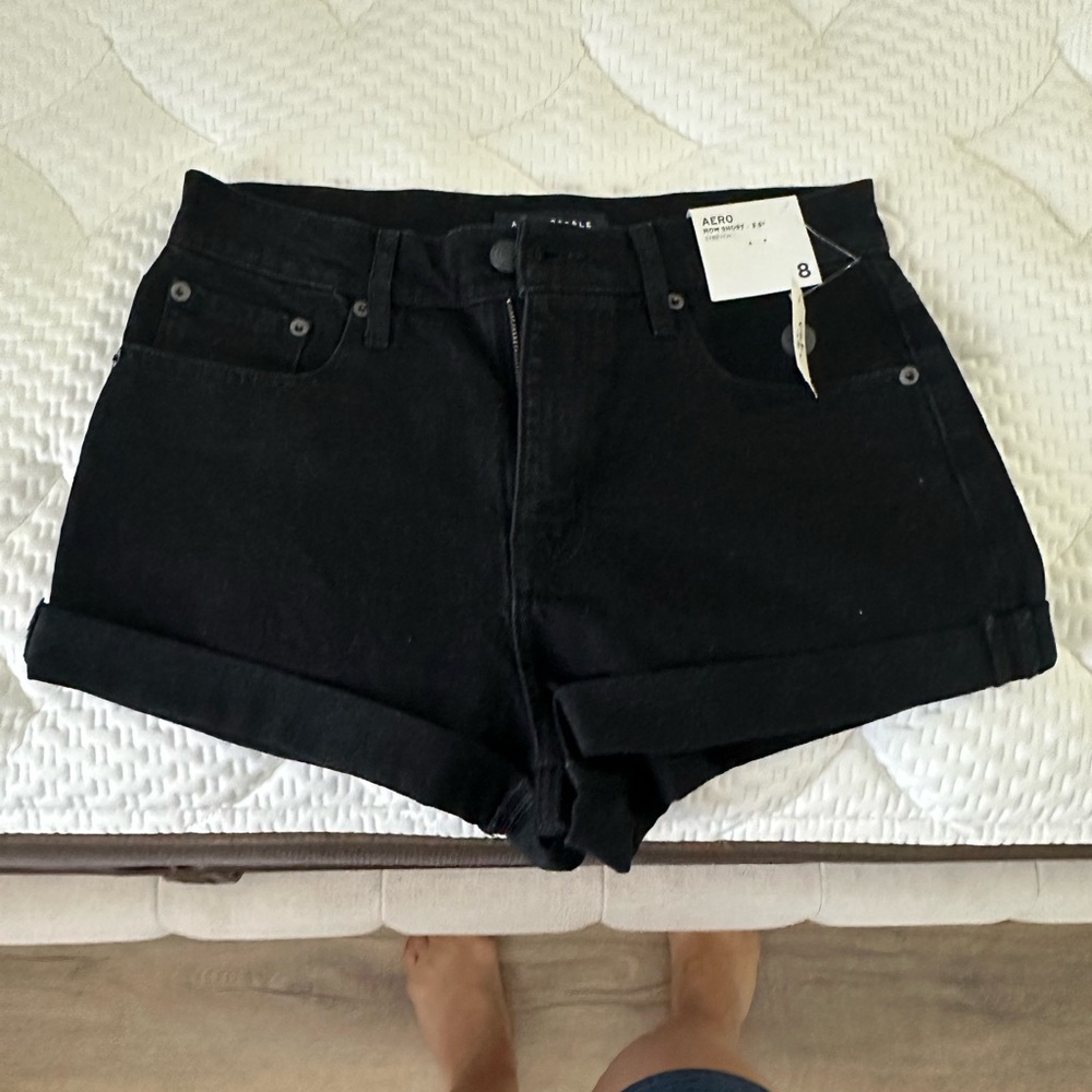 NWT Women's Aeropostale Black Jean Shorts